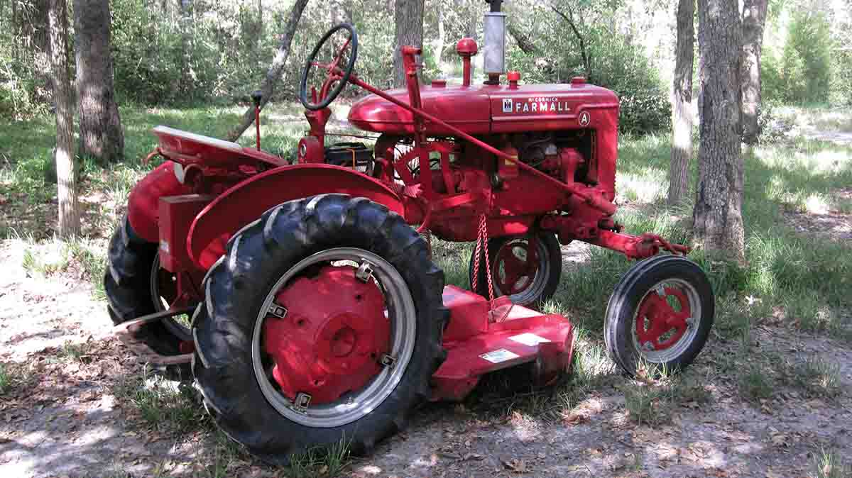 Born in 1947, this labor-saving device mows the 200-yard shooting range.